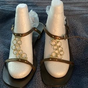 Nine West-Janiel bronze/gold sandals. Size 10m